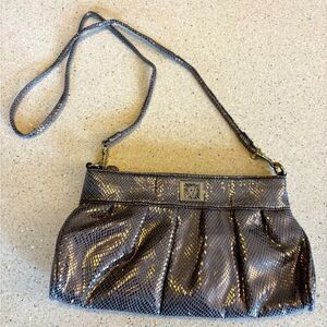 Elegant Silver Women's Bag by Anne Klein